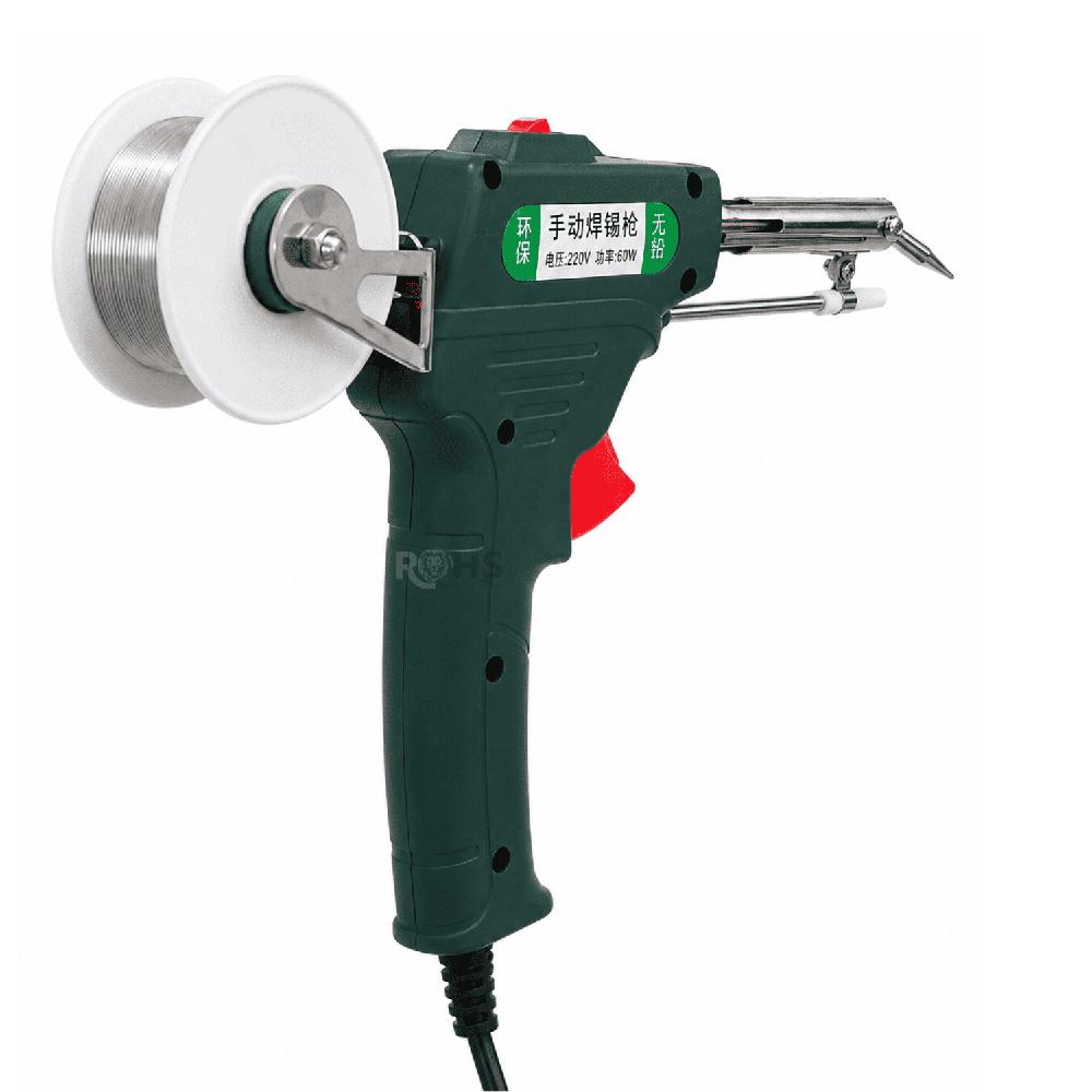 Soldador De Estaño Tipo Pistola 60W Con Alimentación Automática