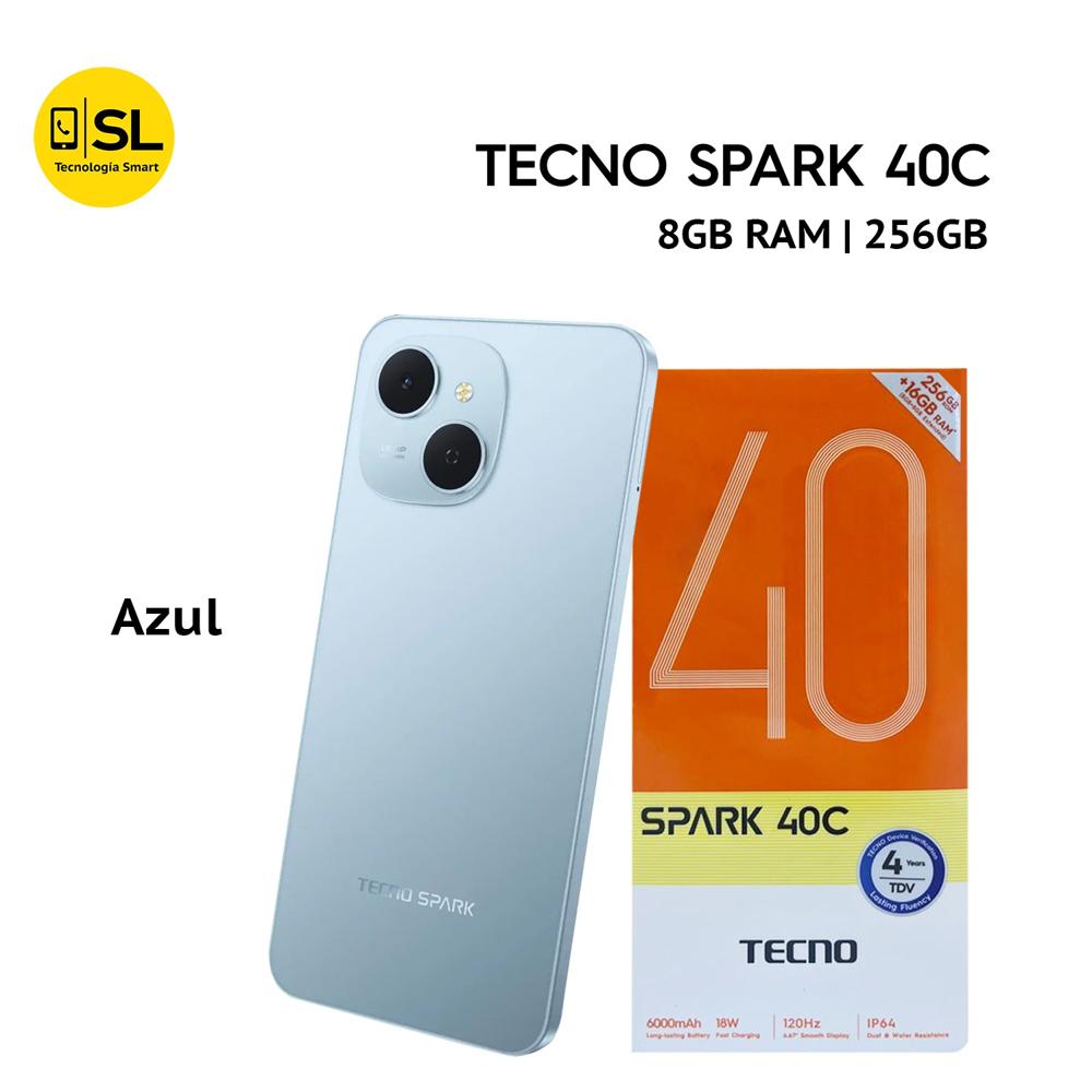 TECNO SPARK 40C 8GB RAM 256GB COLOR AZUL