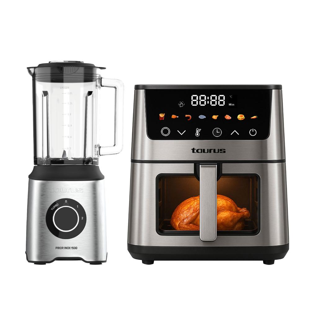 Freidora de Aire Taurus Mod. Silver Fryer II - Licuadora Taurus Mod. Prior Inox 1500