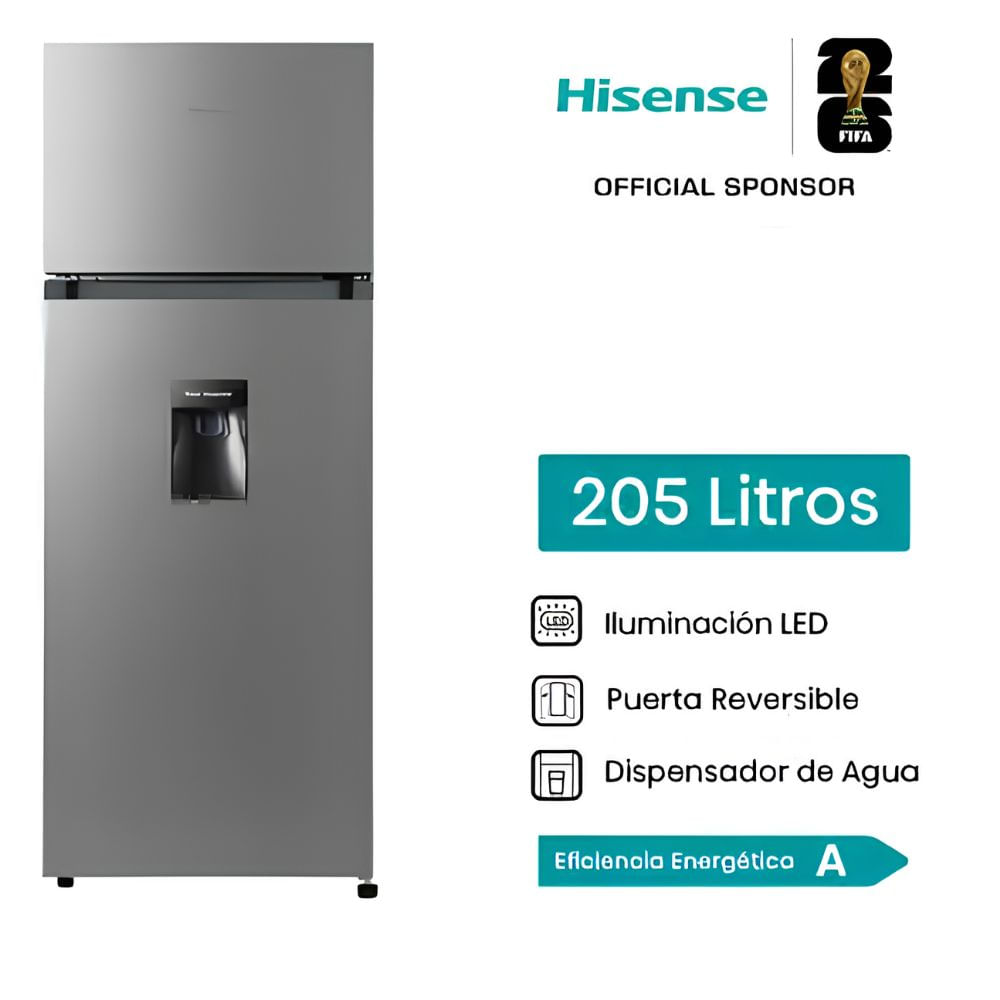 Refrigeradora Hisense 205L Top mount Frost RD267H