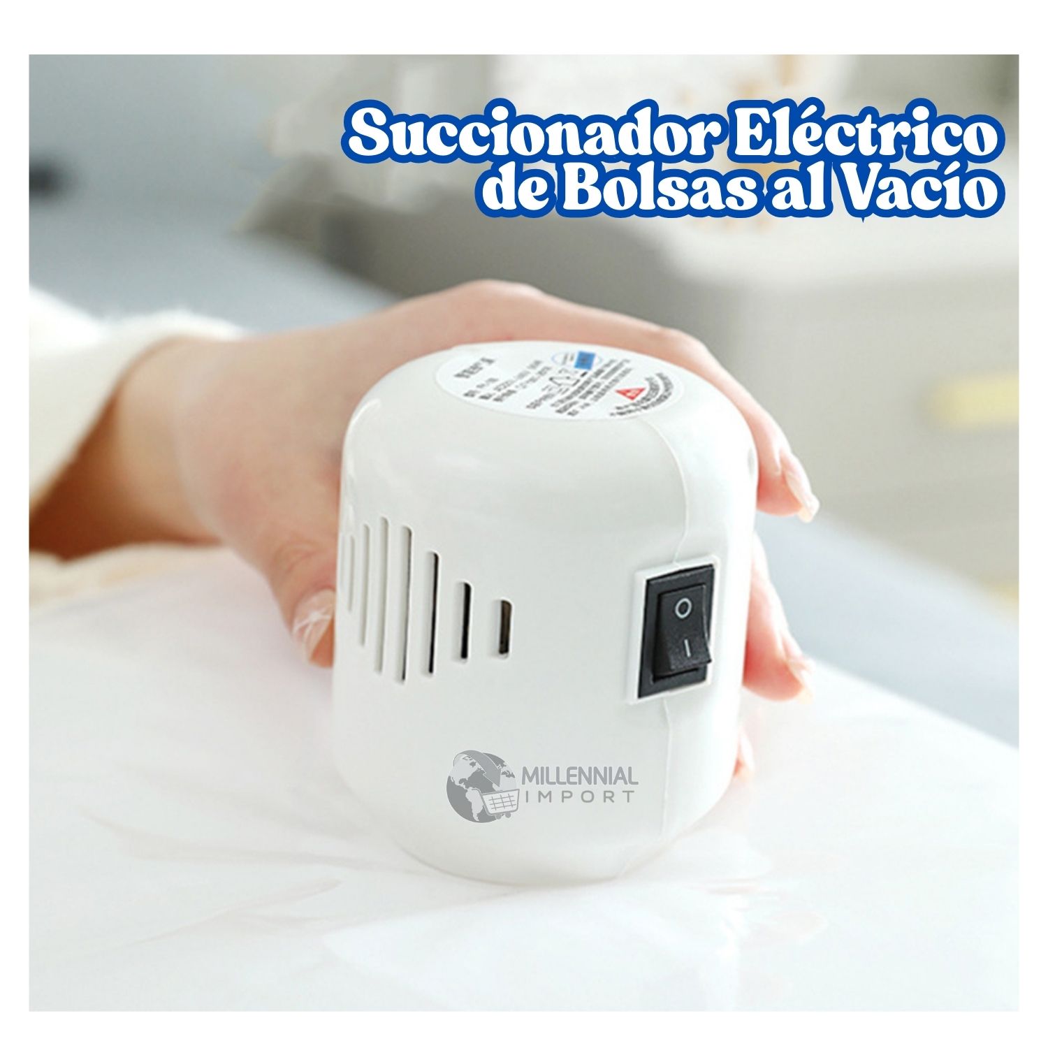 Succionador de Aire Eléctrico para Bolsas al Vacio