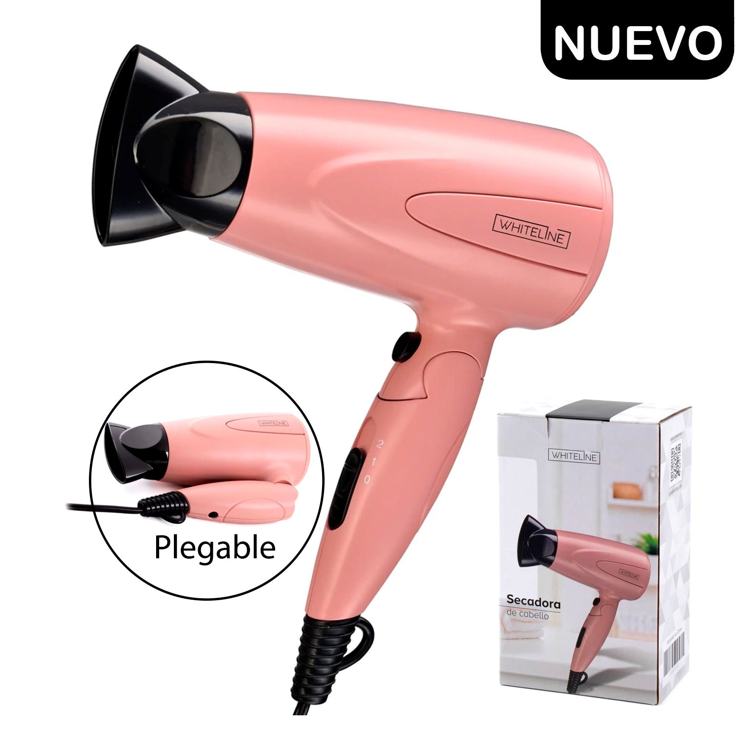 Secadora de Cabello Whiteline Oro Rosa