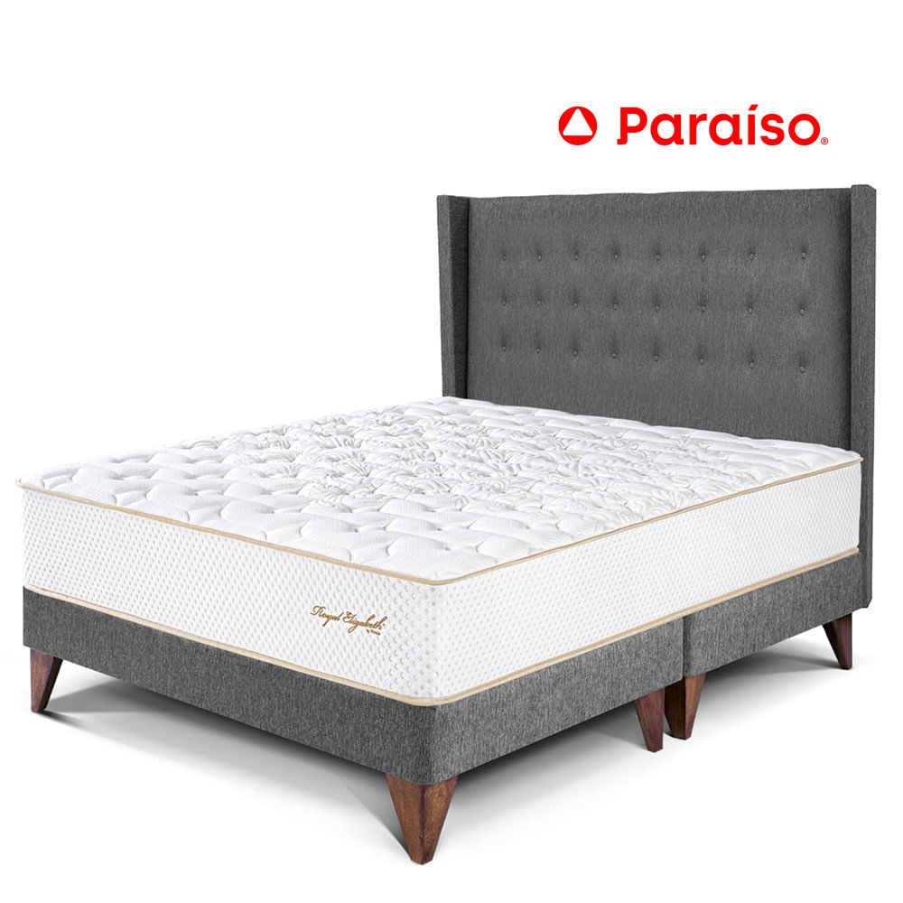 Dormitorio Europeo Royal Elizabeth Cabecera Gold Gris King