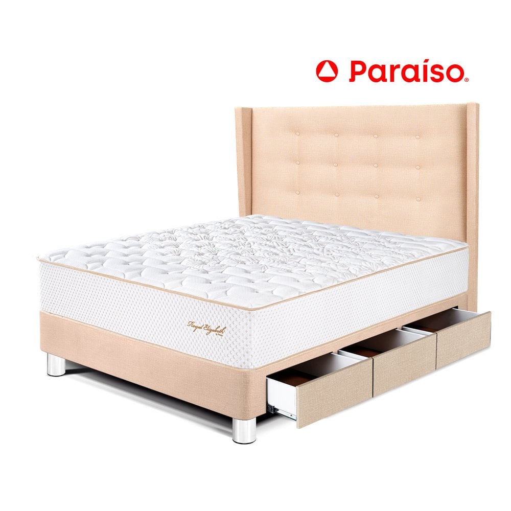 Dormitorio Cajones Royal Elizabeth 1.5 Plazas Cabecera Gold Champagne