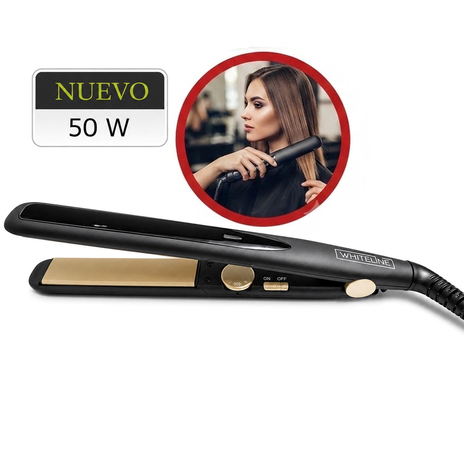 Plancha de Cabello Whiteline 50w JL-6013T