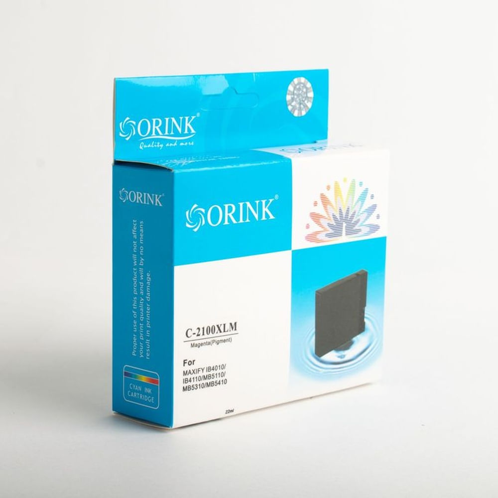 Cartucho de tinta Compatible Orink C 2100 XL Rojo Magenta 22 ml