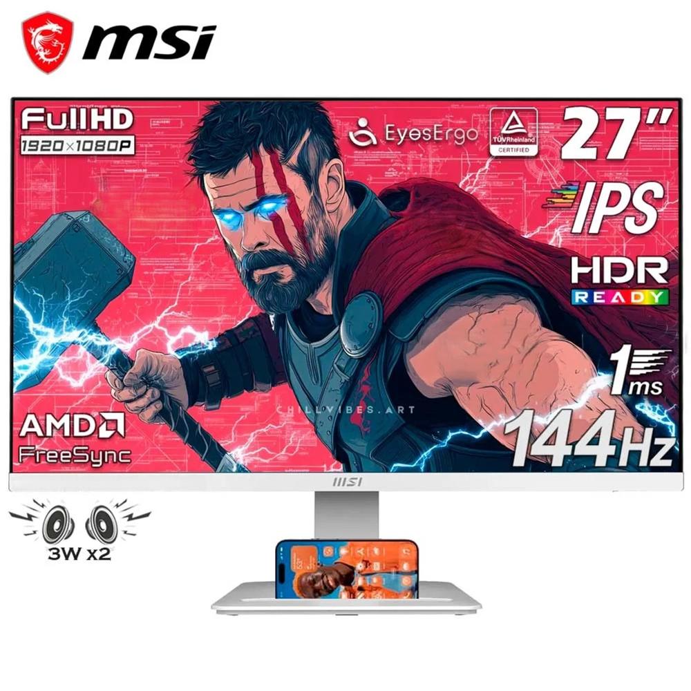 Monitor MSI Pro MP273W E14A, 27"" FHD IPS, 144Hz, 1ms, Parlante