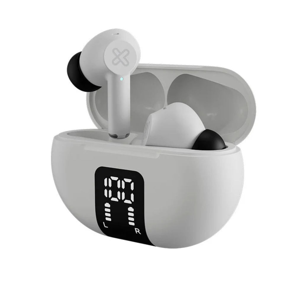 Audífonos Bluetooth Klip Xtreme True Wireless ANC ENC KTE-755WH con Micrófono Blanco