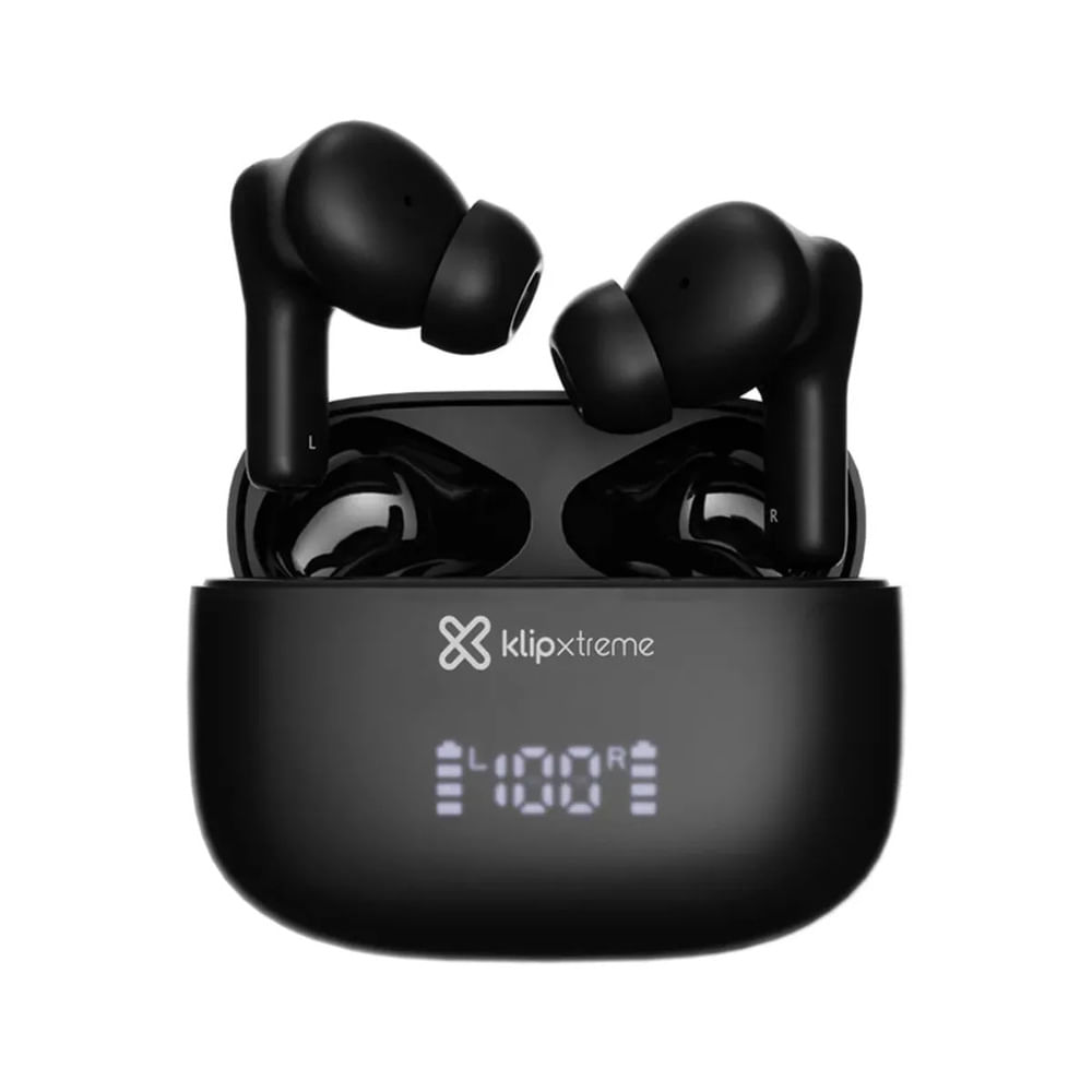 Audífonos Bluetooth Klip Xtreme KTE-850BK True Wireless ANC Híbrido ENC Negro