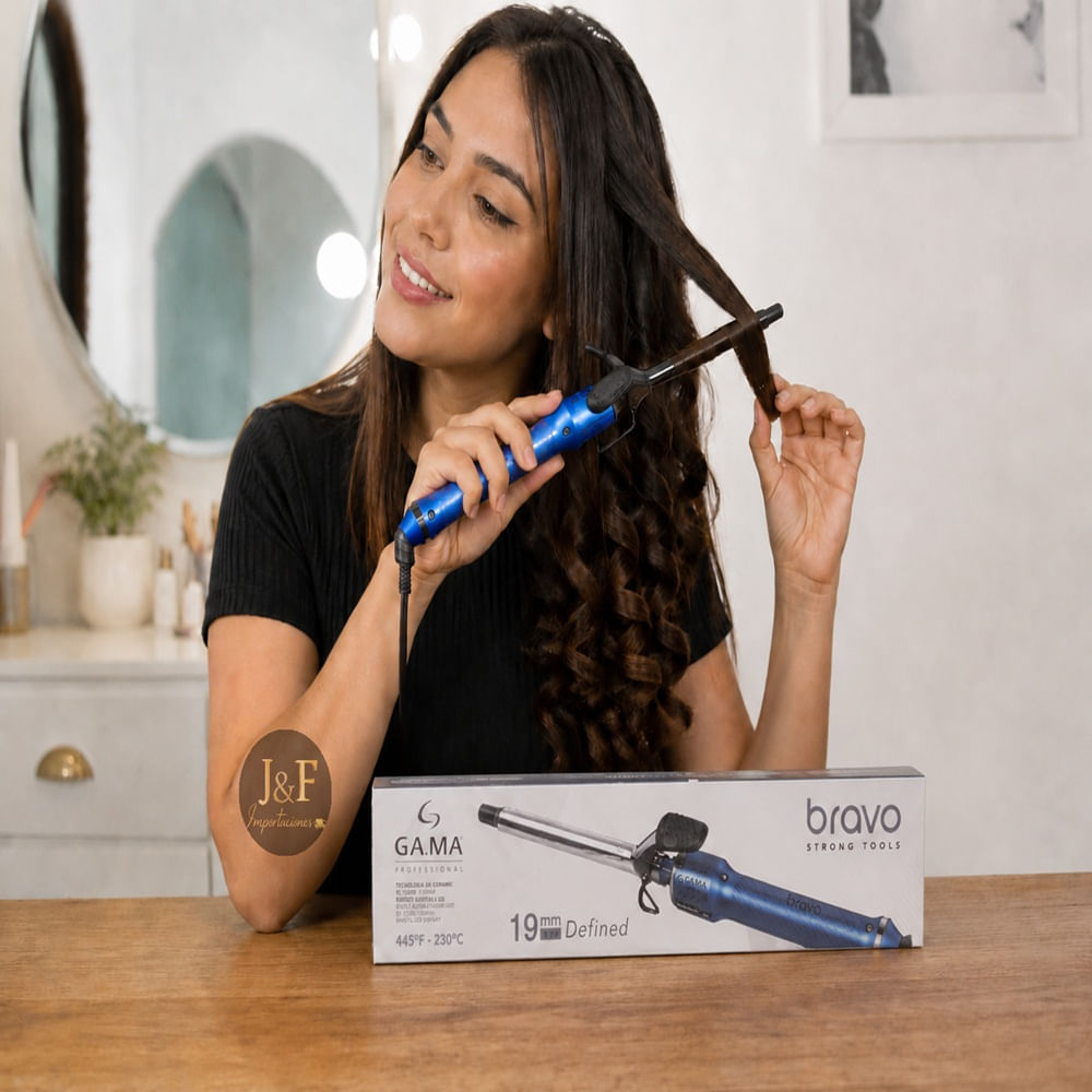 RIZADOR DE CABELLO GA.MA BRAVO 19MM PROFESIONAL CON PANTALLA LED HASTA 230 GRADOS
