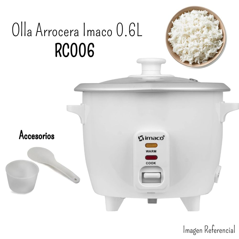 Olla Arrocera Imaco blanco 0.6 Litros -RC006