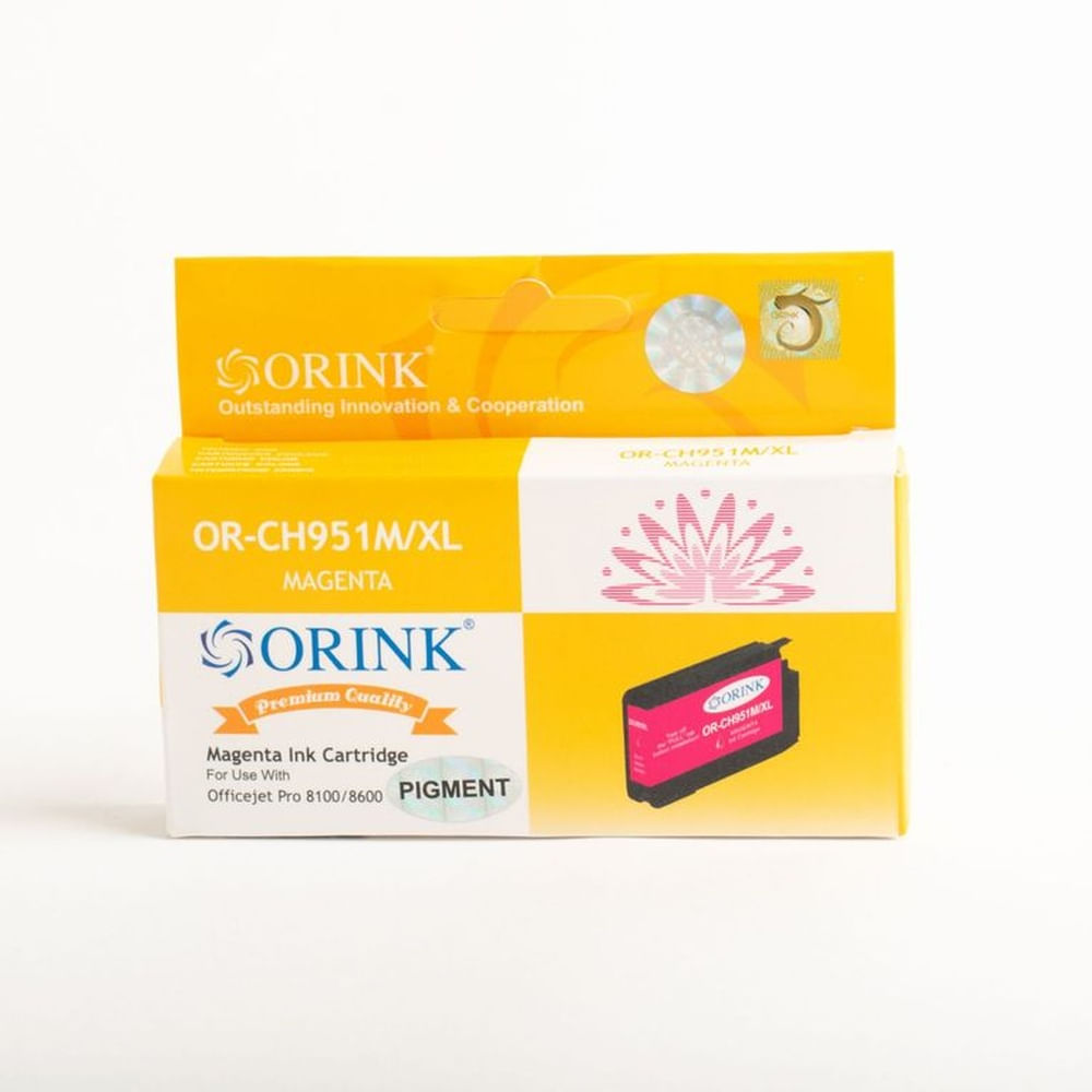 Combo Cartucho con Papel foto Compatible Orink CH 950  951 XL Negro y colores