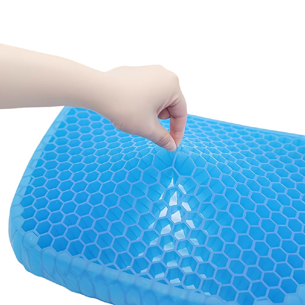 COJIN DE GEL ORTOPEDICO PARA ASIENTO CON FUNDA LAVABLE