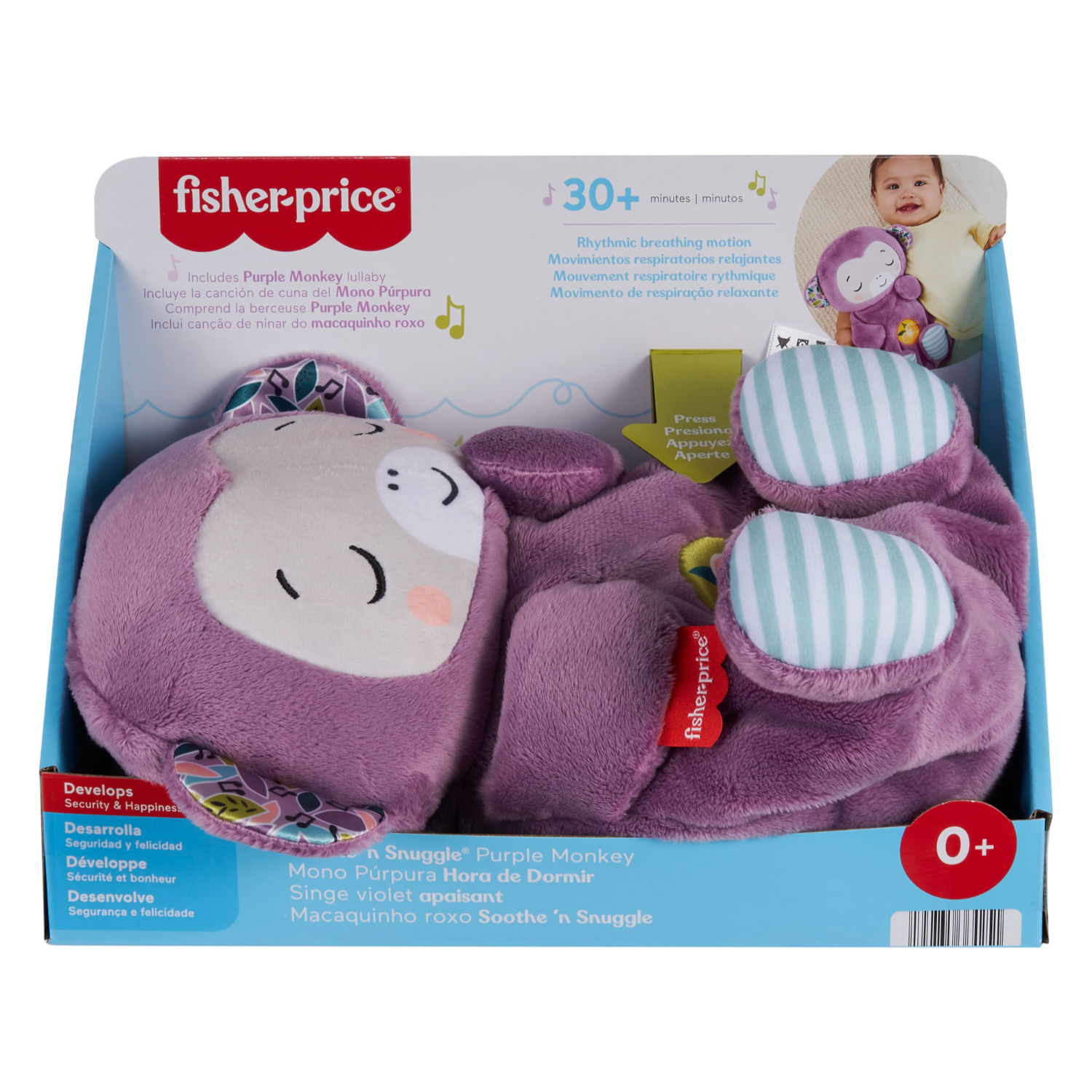 Peluche Interactivo Mono Musical De Dormir Fisher-Price