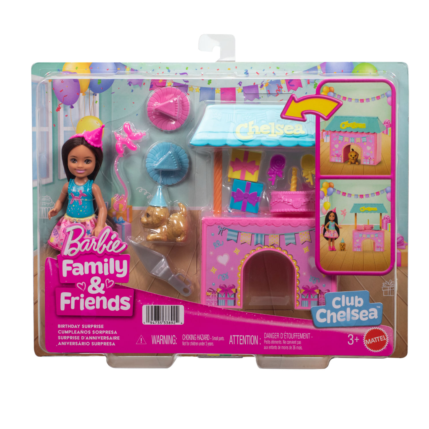 Set De Juego Barbie Chelsea Fiesta De Cumpleaños Barbie