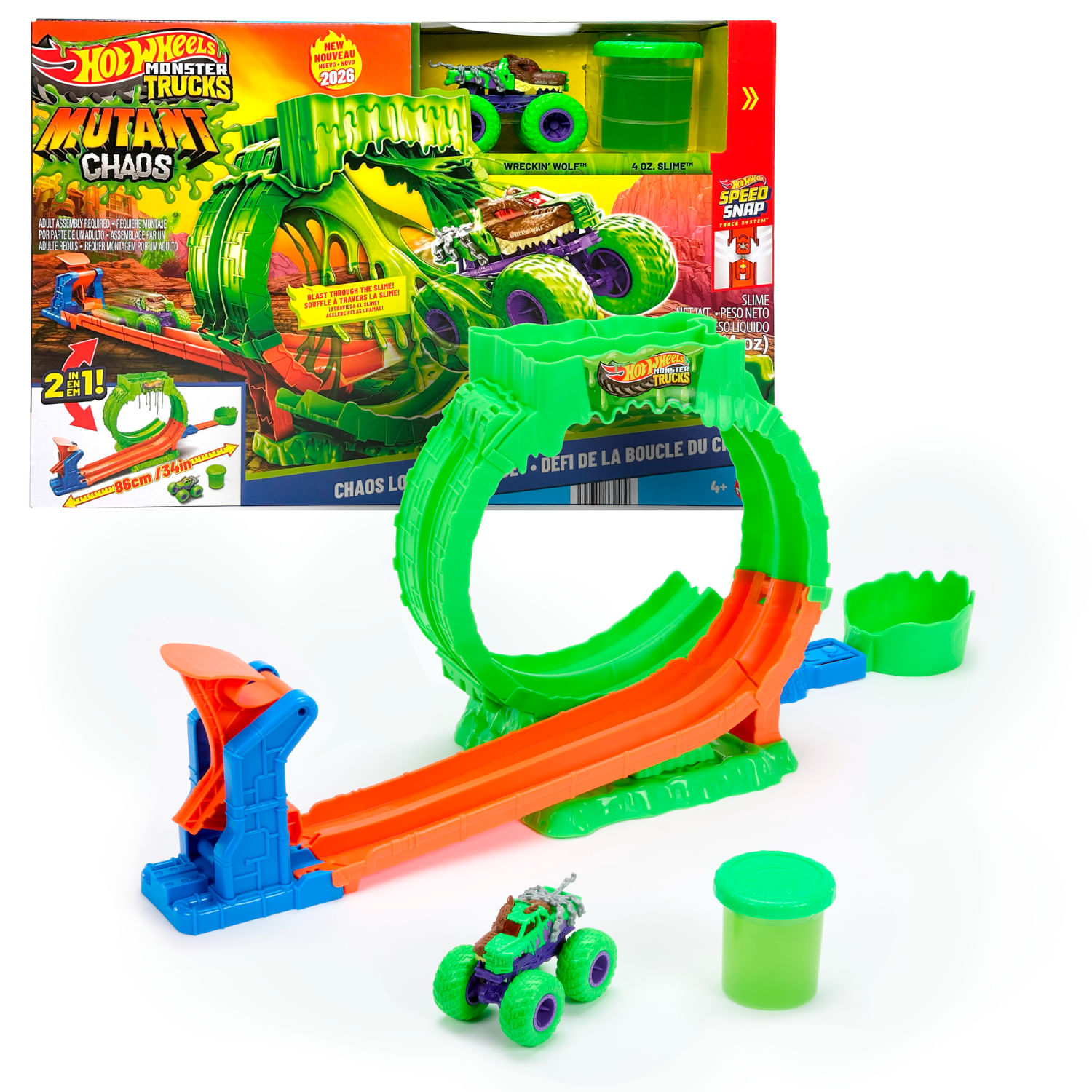 Vehículo De Juguete Mutant Chaos Slime Hot Wheels