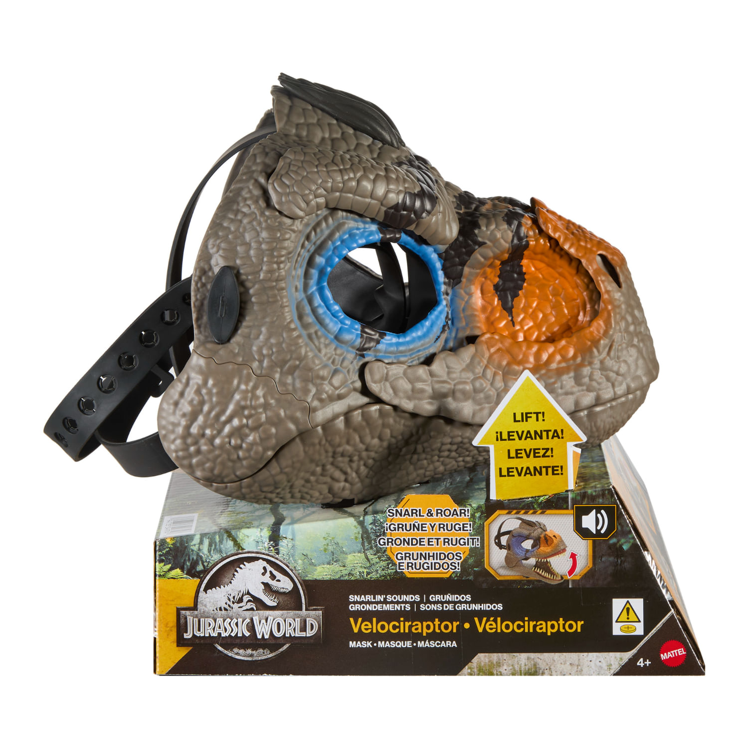 Juguete Máscara De Dinosaurio Raptor Jurassic World