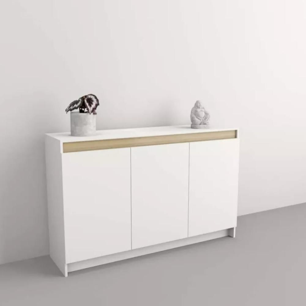 COMODA NACION MUEBLES SANIC COLOR BLANCO