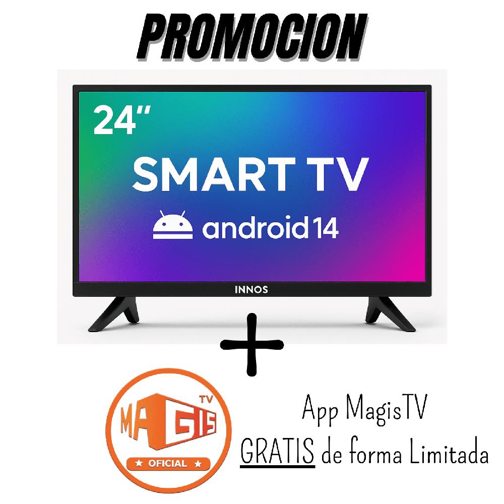 Televisor INNOS 24 Pulgadas HD Smart TV Android 14 1gb-8gb S2402KU - X-U-P-E-R Ilimitado 2026