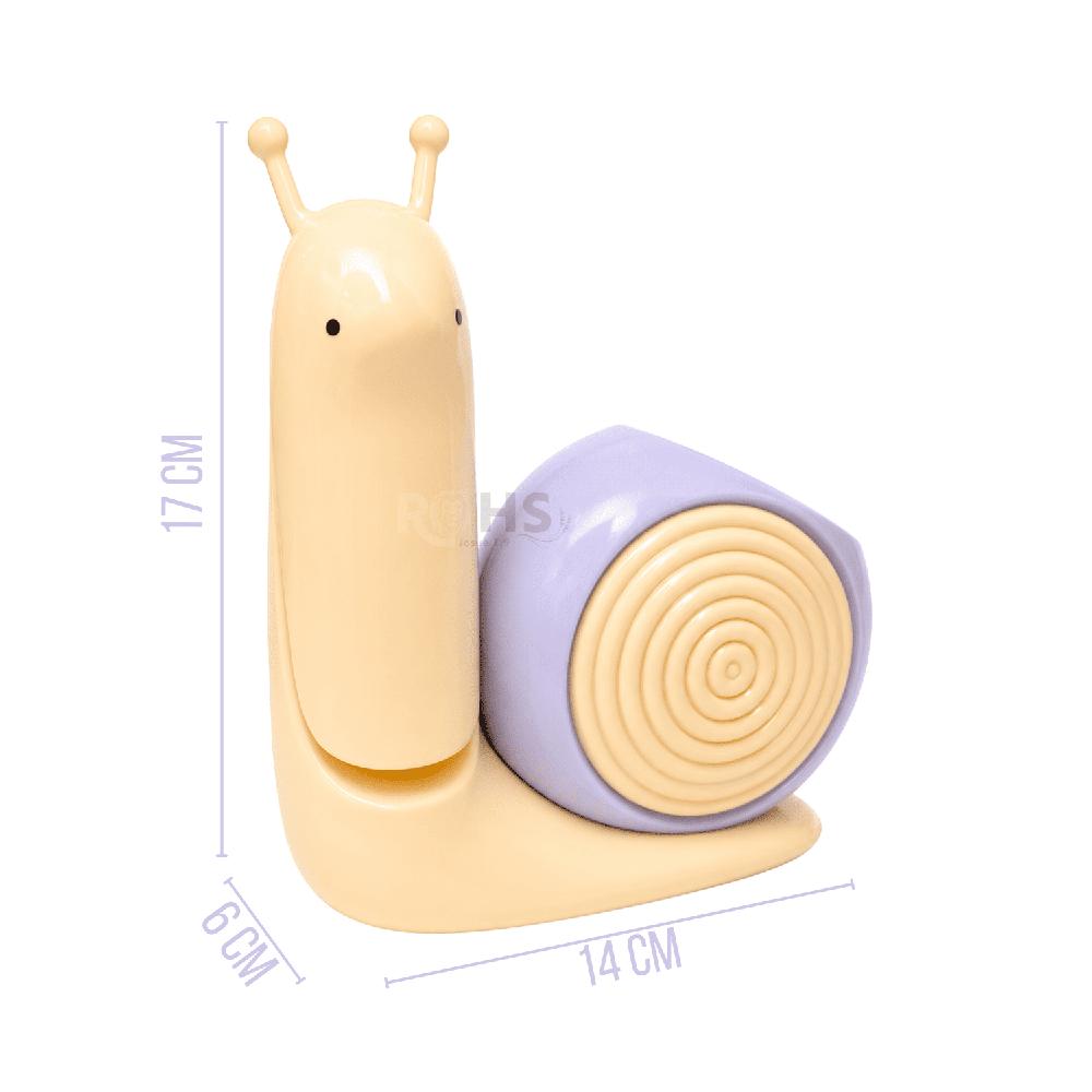 Lámpara LED Plegable Diseño Caracol Recargable USB Con Portalápices
