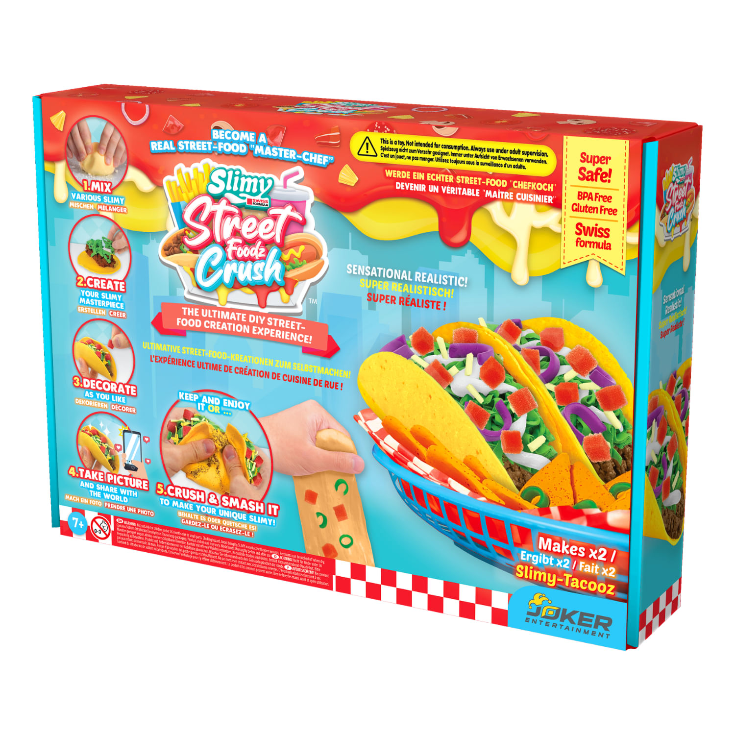 Set De Masas Slimy Crea Tus Tacos Joker