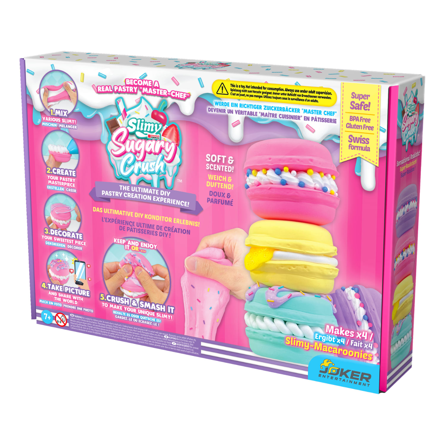 Set De Masas Slimy Macaron Surtido Joker