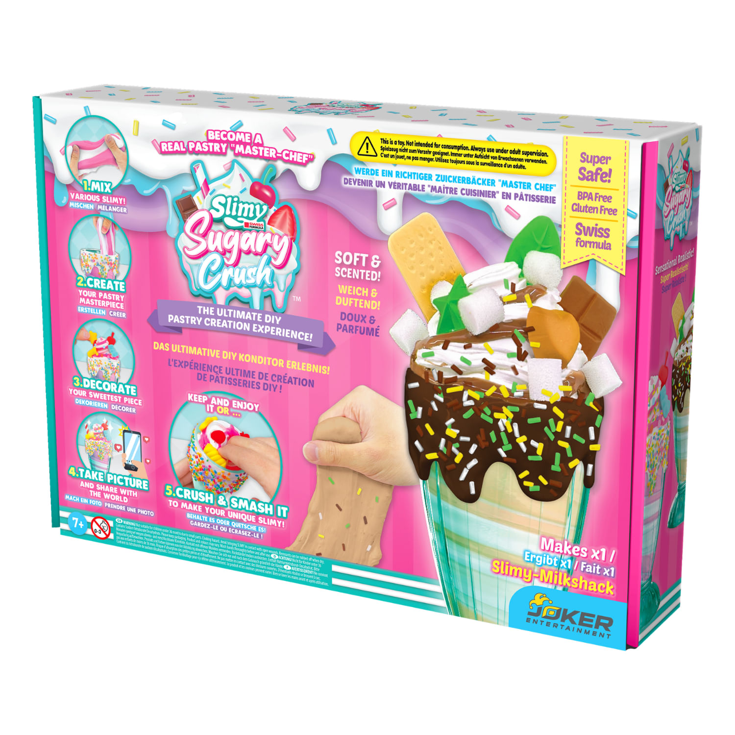 Set De Masas Slimy Milkshake Helado Surtido Joker