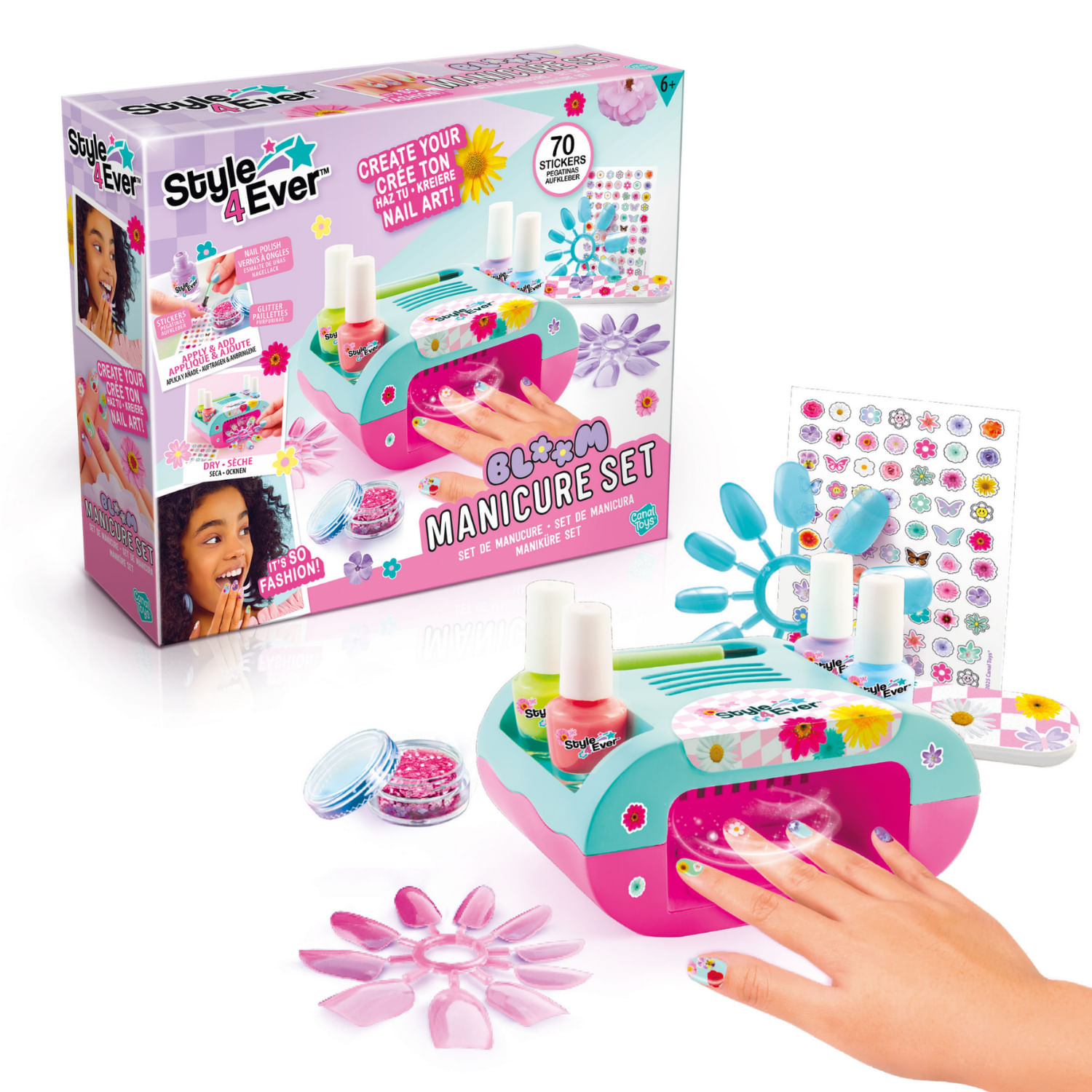 Set De Belleza Manicure Set Bloom Canal Toys