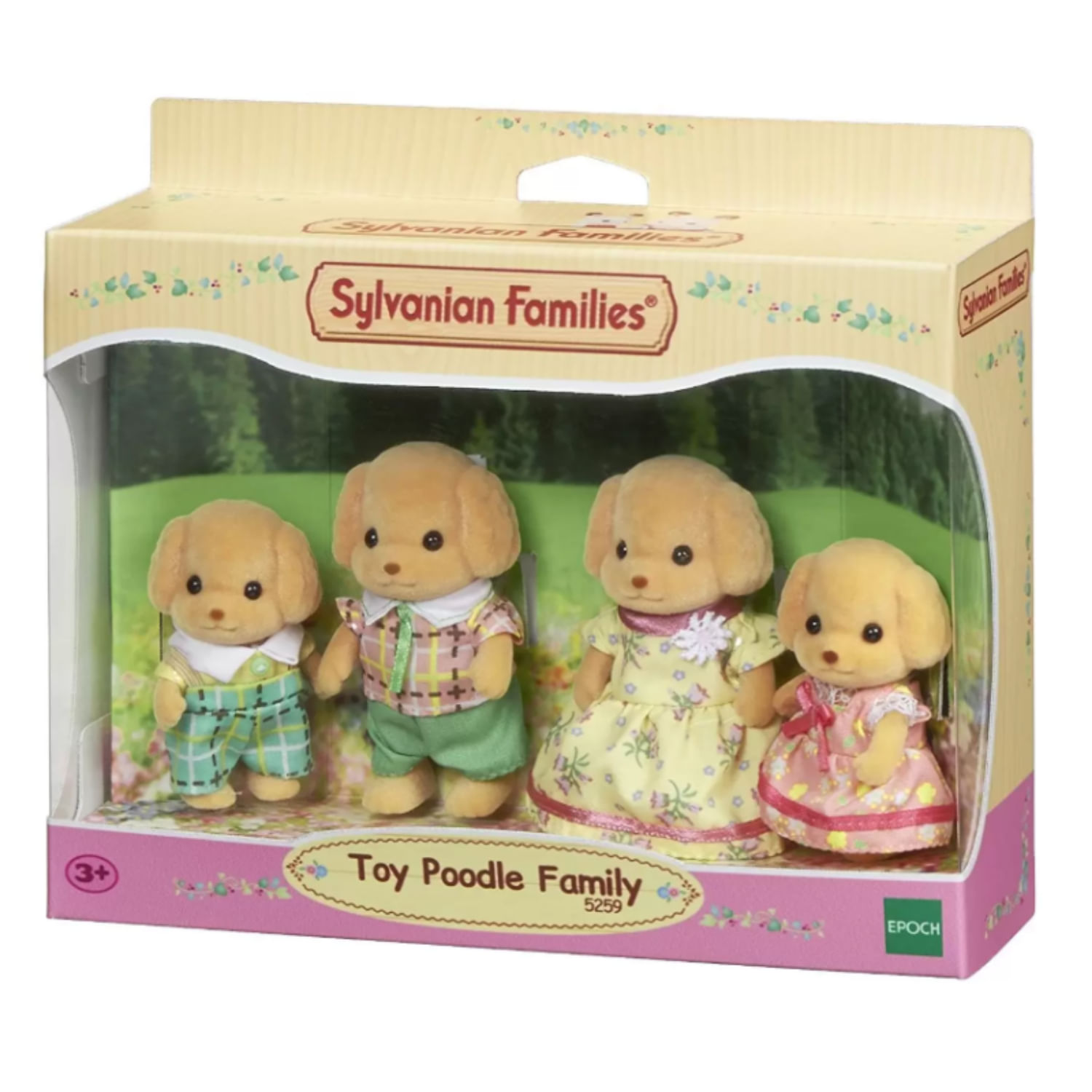 Set De Figuras Familia Perro Caniche Sylvanian Families