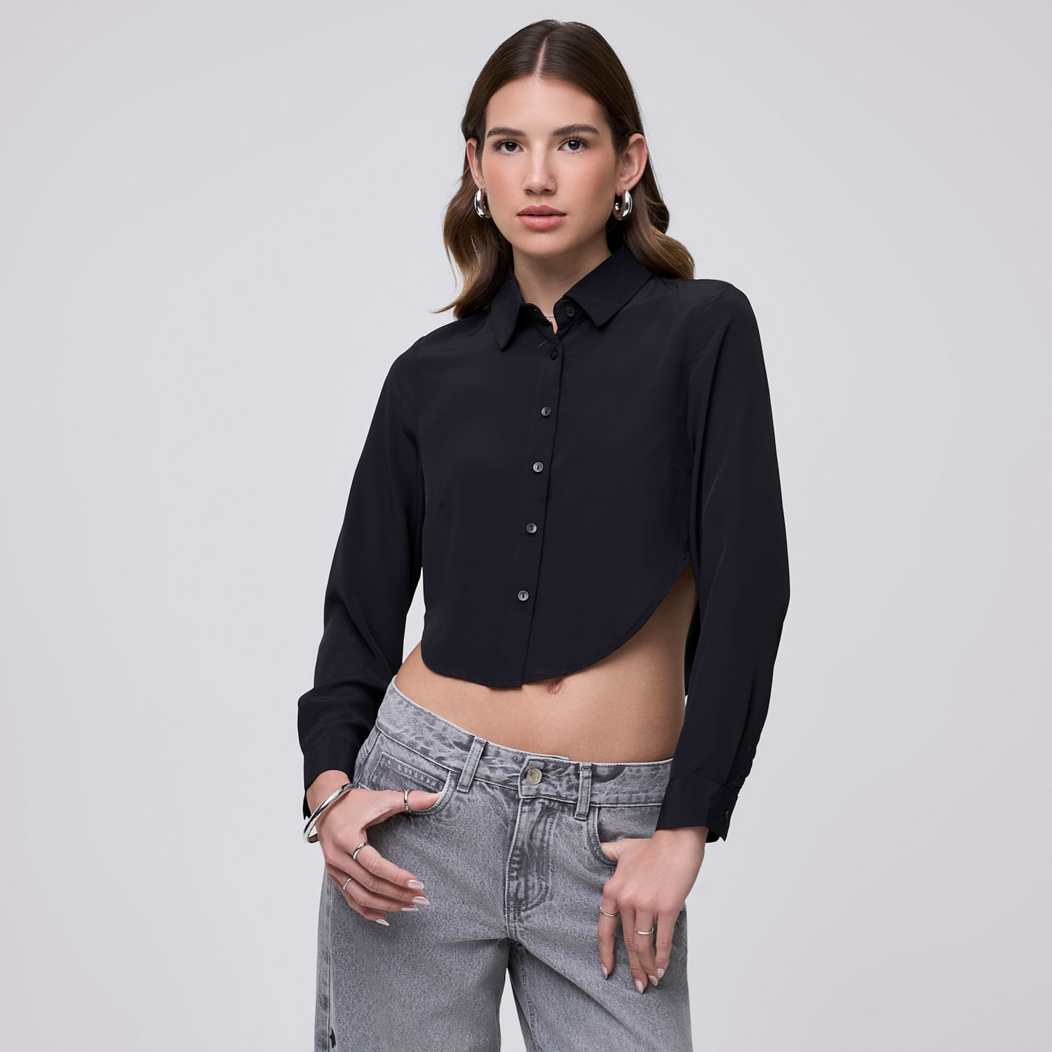 Blusa Mujer Dolphin Hypnotic Manga Larga Negro S