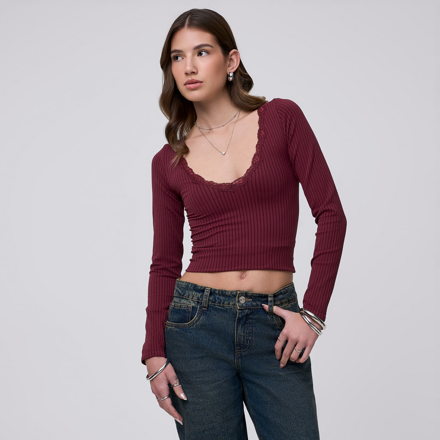 Polo Mujer New Lace Hypnotic Manga Larga