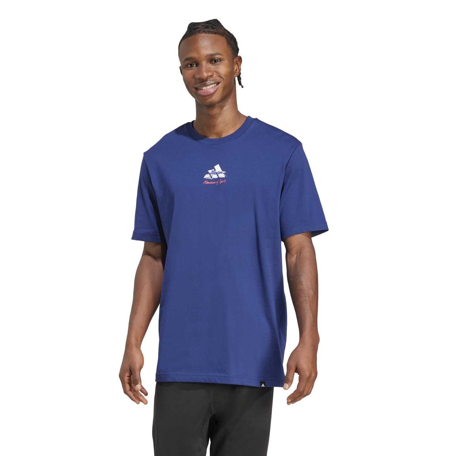 Polo Deportivo Adidas Azul Hombre Jm6438 L