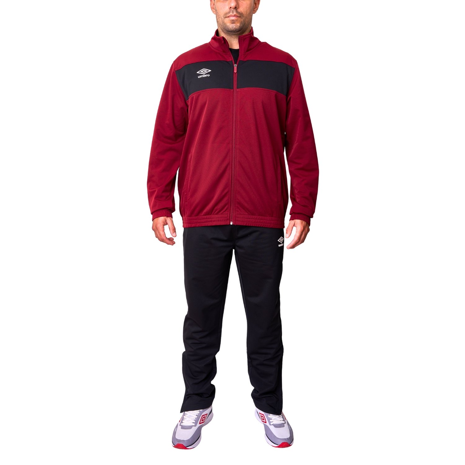Conjunto Buzo Deportivo Umbro Rojo Hombre Ktsoi2602-bkc M