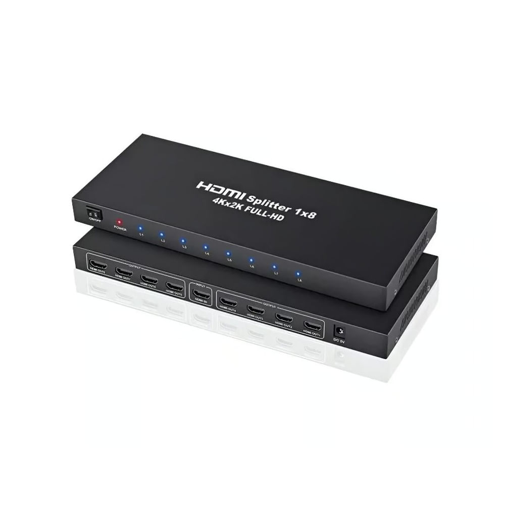 Divisor Splitter Repartidor HDMI 4K 1 Entrada 8Salidas 60Hz 4Kx2K
