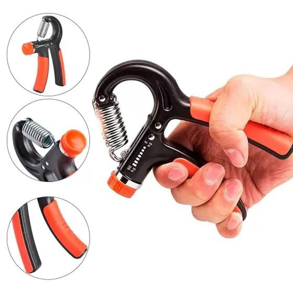 PACK x2 Ejercitador de Dedo Ajustable con Agarre Manual 10-60Kg Multicolor