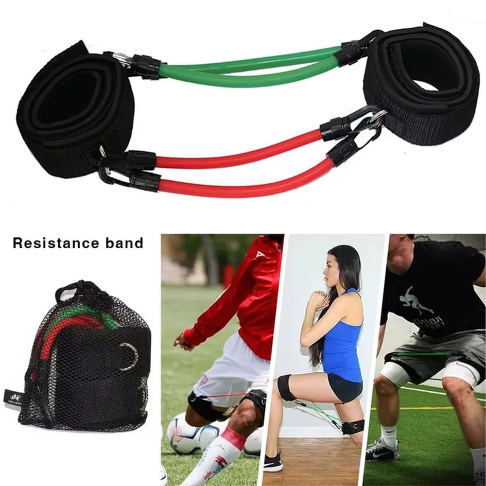 Sistema de Entrenamiento de Velocidad Cinética - Bandas Elásticas Profesionales para Deportistas Multicolor