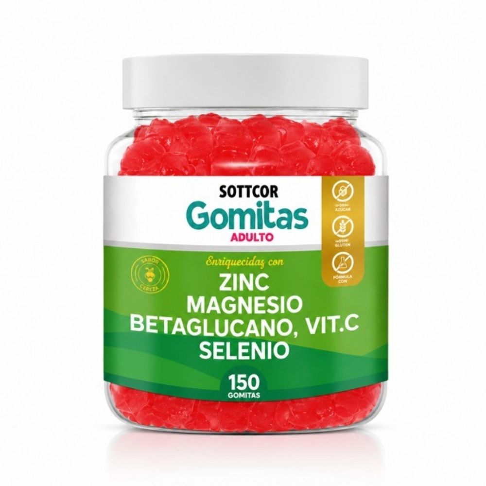 GOMITAS ZINC PARA ADULTOS 150 GOMITAS SOTTCOR LABS
