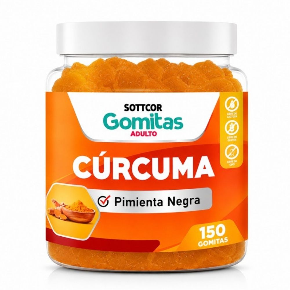 GOMITAS CÚRCUMA PARA ADULTOS 150 GOMITAS SOTTCOR LABS
