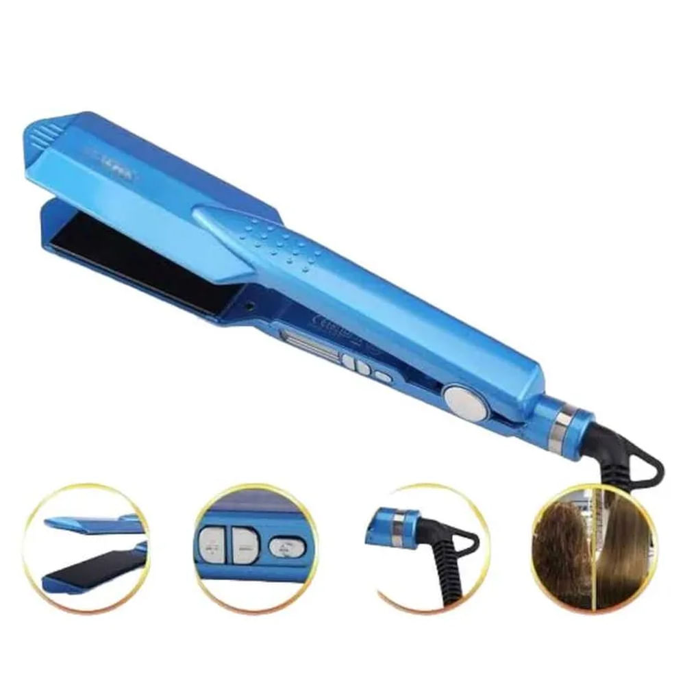 Plancha Laceador Para Cabello Digital Hasta 440°F de Ceramica