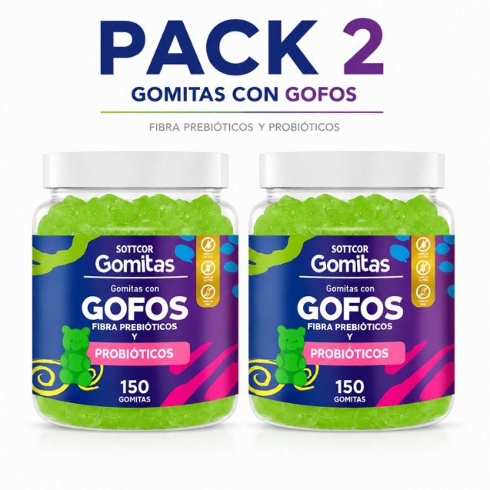 PACK 2 GOMITAS GOFOS NIÑOS 300 GOMITAS SOTTCOR LABS