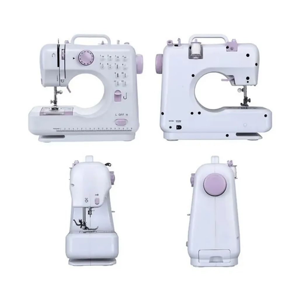 Máquina de Coser Eléctrica Portátil - 12 Tipos de Puntada y Overlock