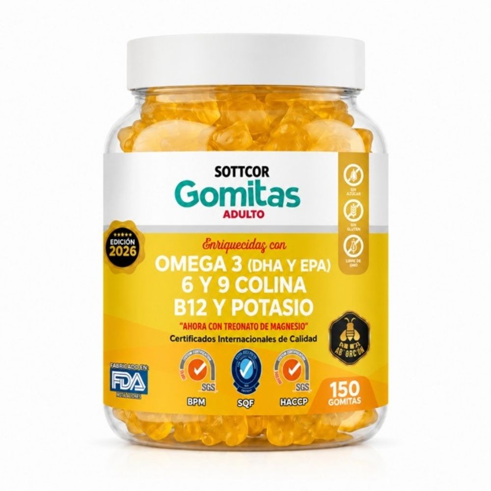 GOMITAS OMEGA 3 PARA ADULTOS 150 GOMITAS SOTTCOR LABS