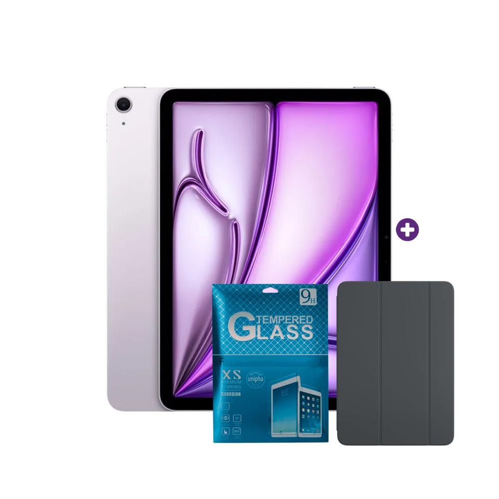 iPad Air 11 Pulgadas Chip M4 128 GB Wi-Fi iPad OS Purple con Case protector y mica