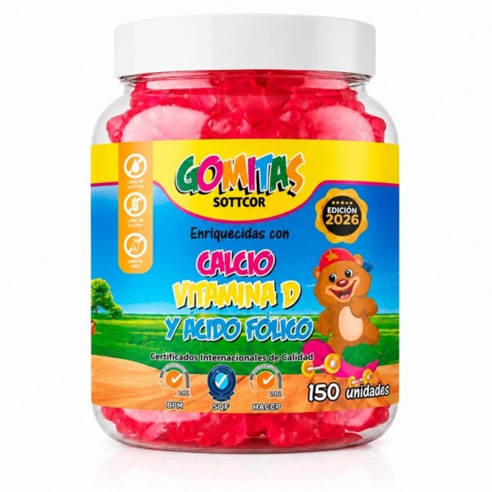 GOMITAS CALCIO NIÑOS 150 GOMITAS SOTTCOR LABS