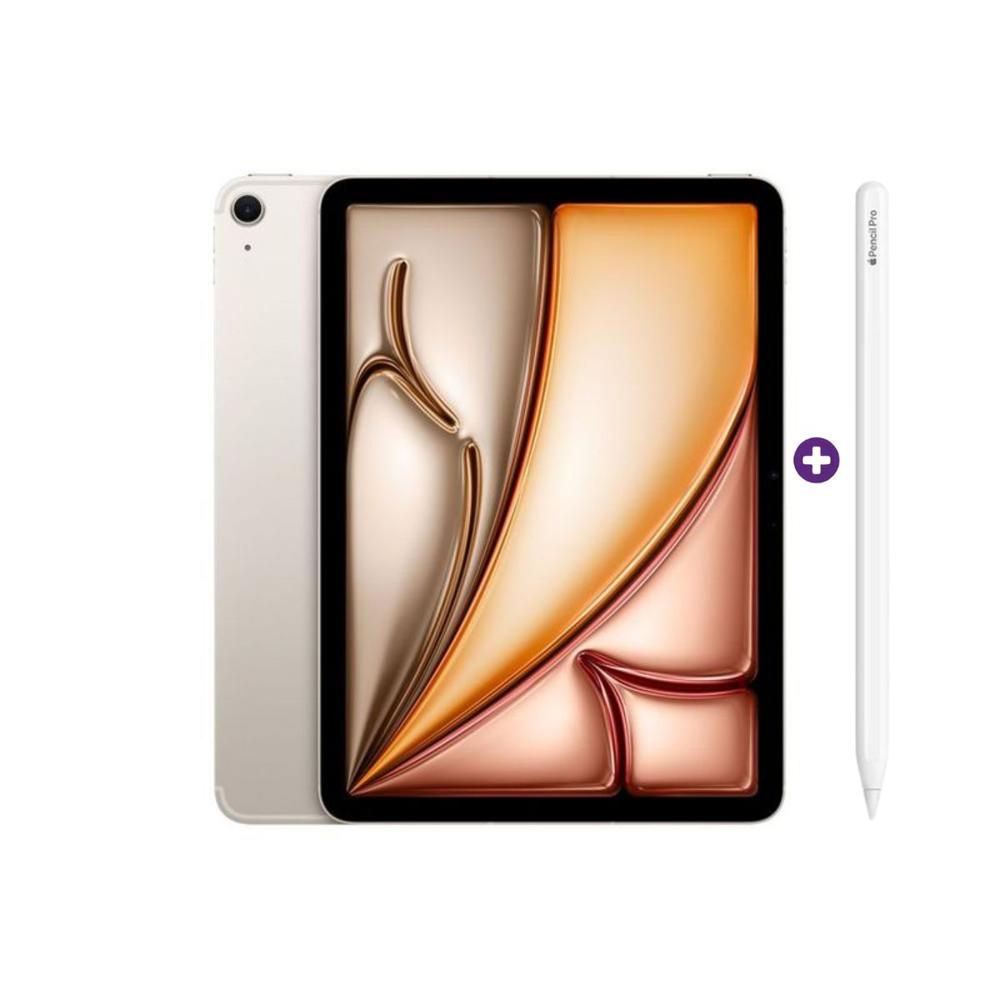 iPad Air 11 Pulgadas Chip M4 128 GB Wi-Fi iPad OS Starlight con Pencil pro