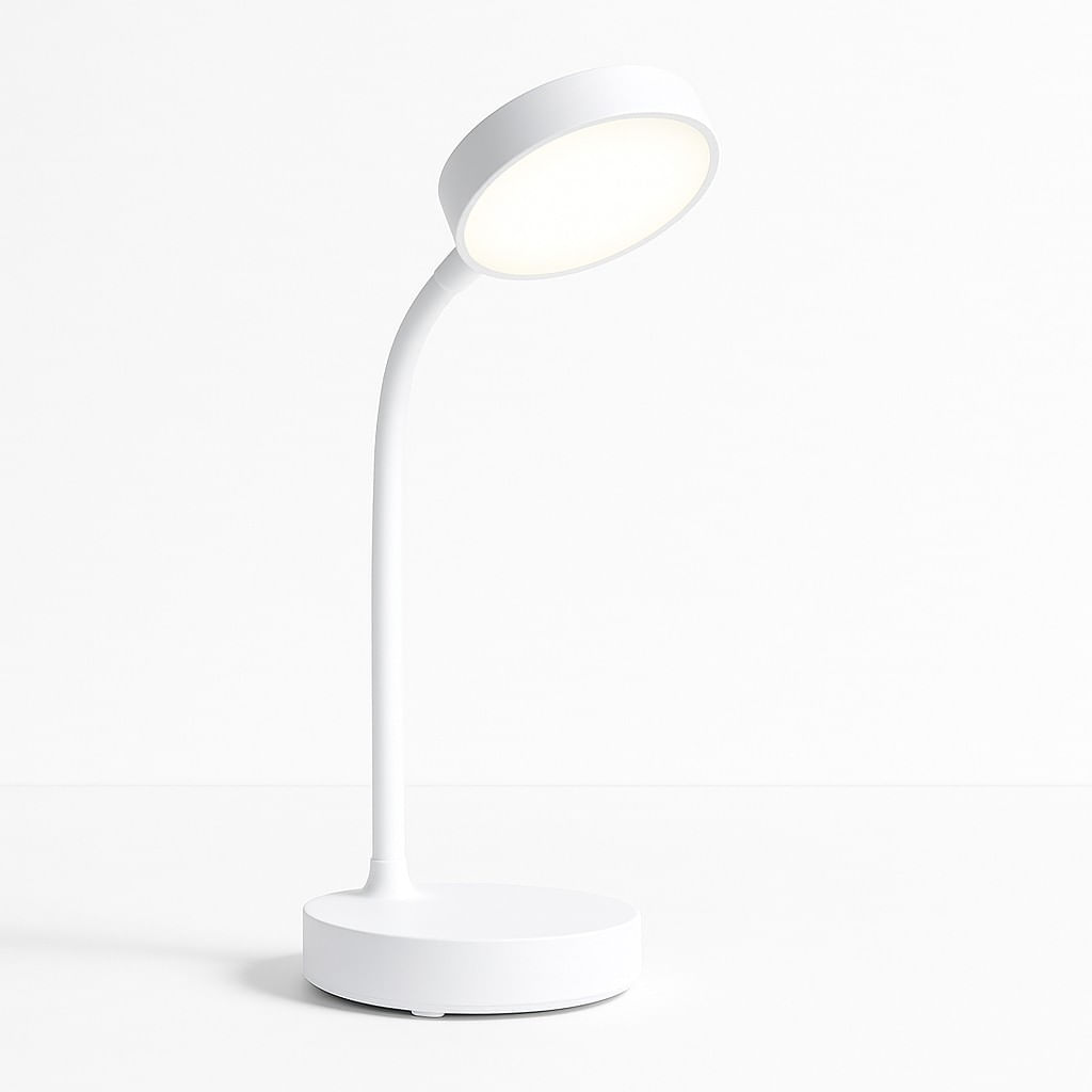 Lámpara LED Escritorio Minimalista - Flexible 3 Tonos Luz Fría y Cálida para Home Office y Estudio