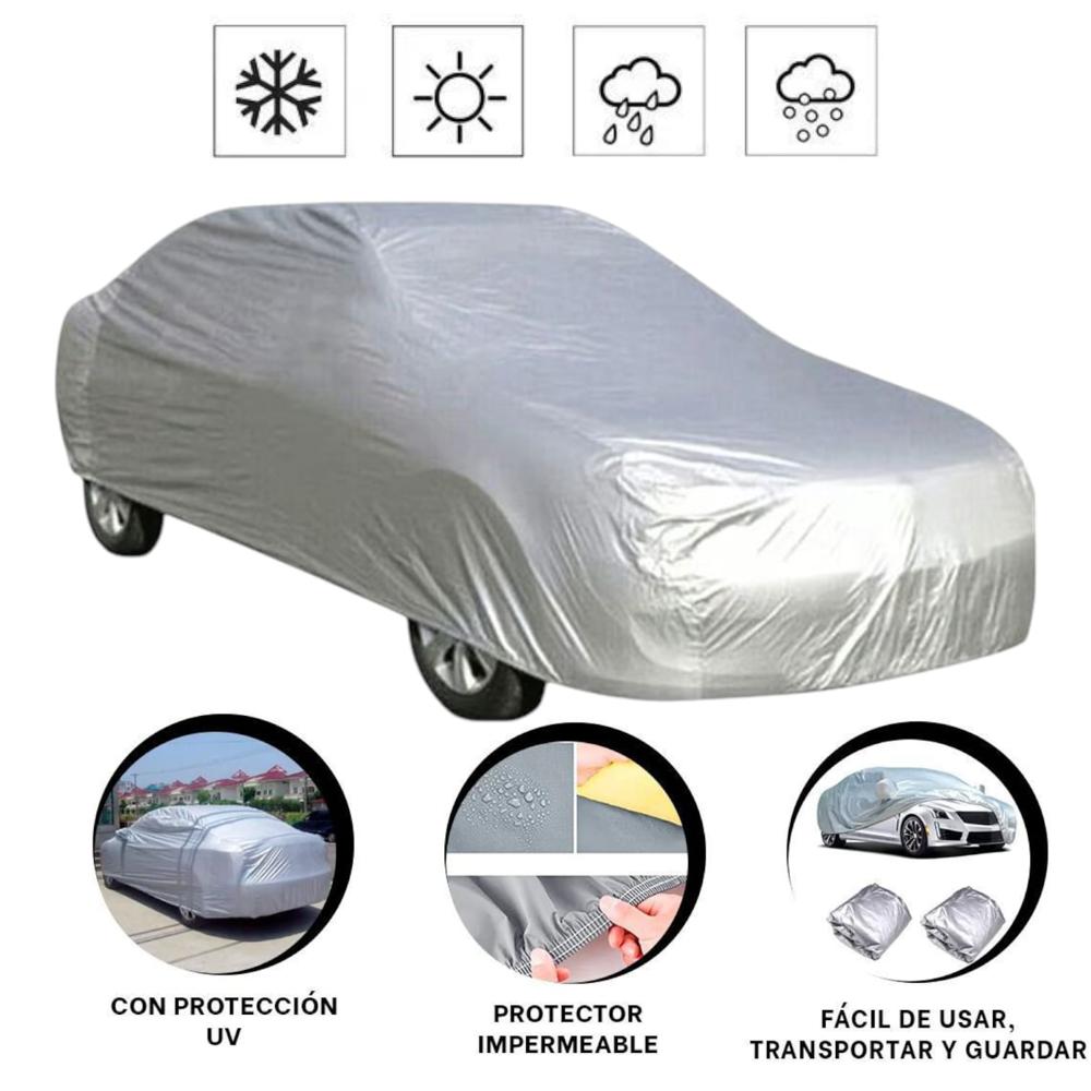 Forro Funda De Auto Impermeable Cobertor Automovil M 10 cm a 430cm.