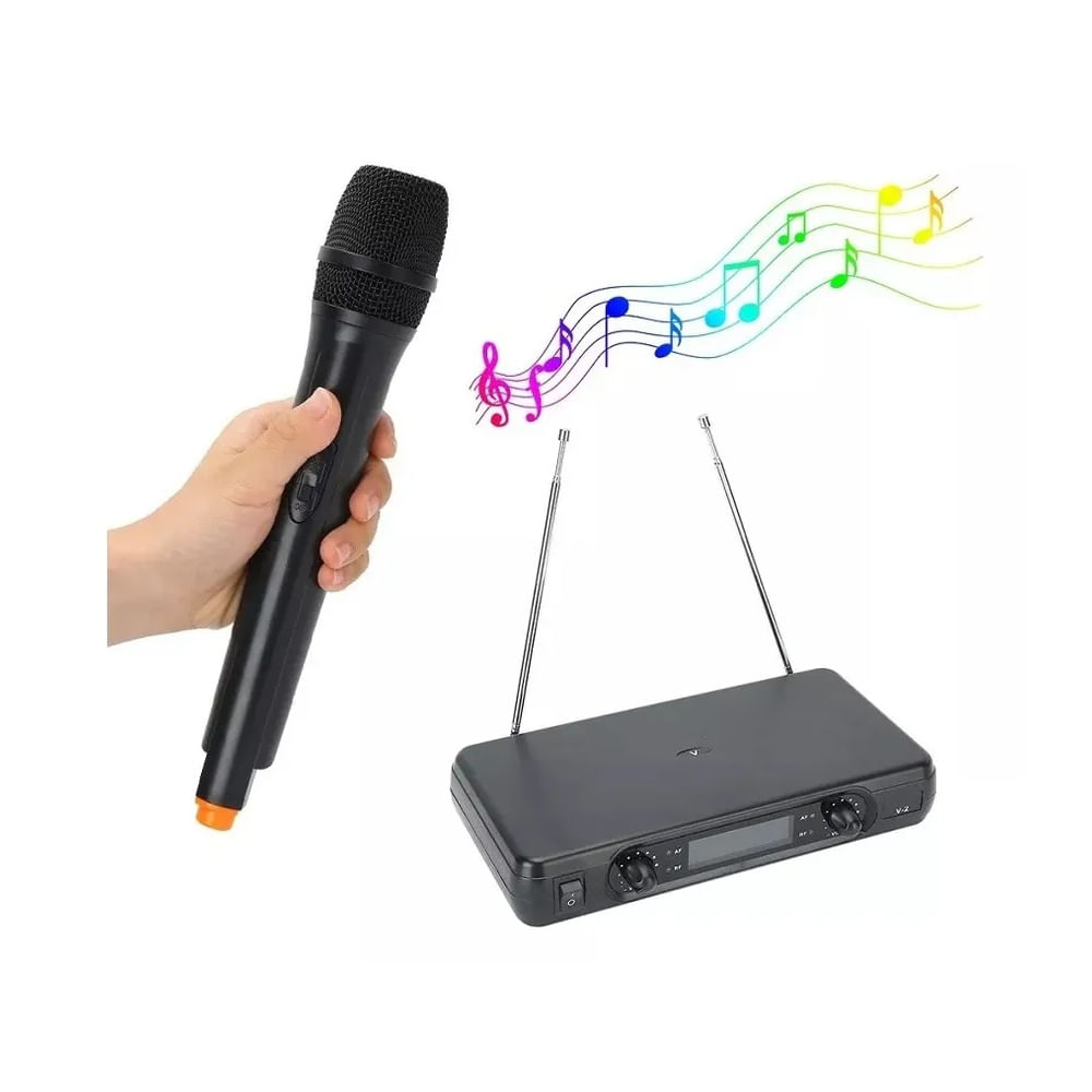 Micrófono Dual Inalámbrico Profesional De 2 Canales Xy-v2-p