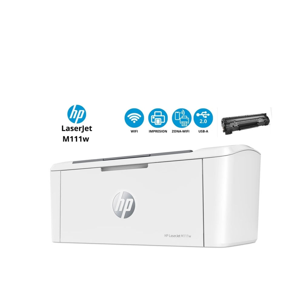 Impresora Laser Jet M111W HP Monocromática Wi-Fi