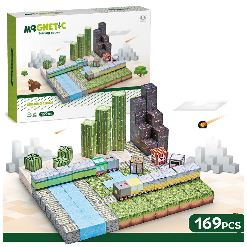 Bloques Magnéticos de Construcción Mina Desierto 169 pcs